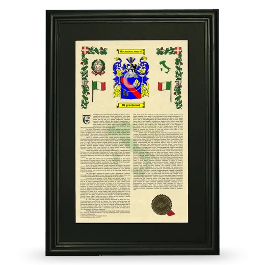 Di graziarosi Deluxe Armorial Framed - Black